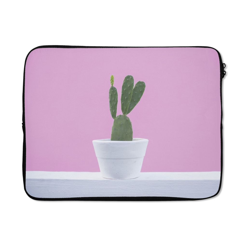 MuchoWow Laptop Hülle 14 ZollKaktus im Topf Laptoptasche - Laptoptasche - Stoßsicher - Schutzhaube