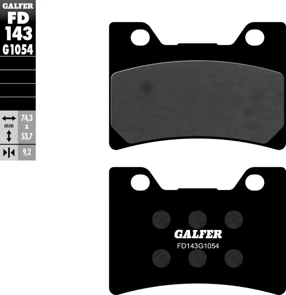 Plaquettes de frein Galfer FD143G1054 : Sécurité Yamaha FZR 1000 93-95