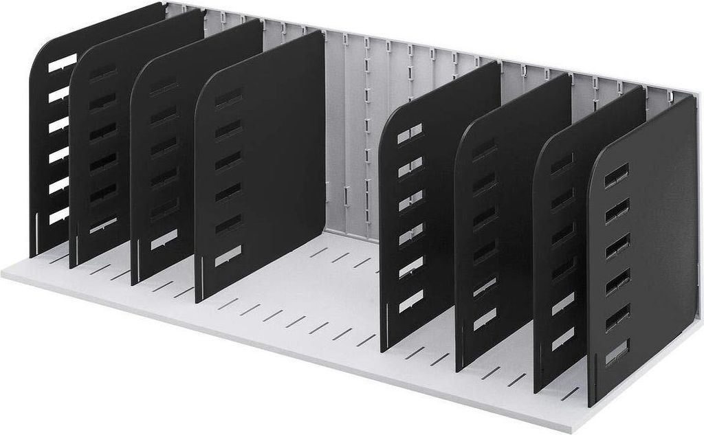 styro Ablagesystem-Grundeinheit styrorac schwarz/grau Multifunktionsablage