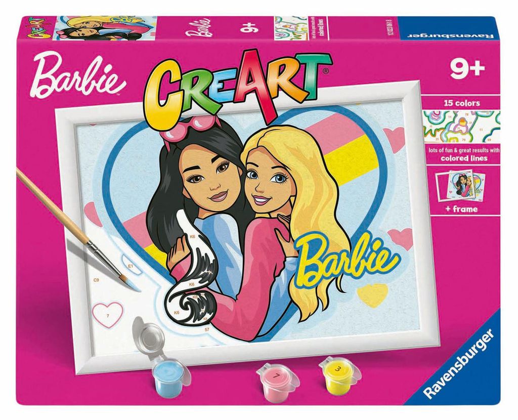 Ravensburger Malen nach Zahlen Barbie-Duo Kreativset für Kinder