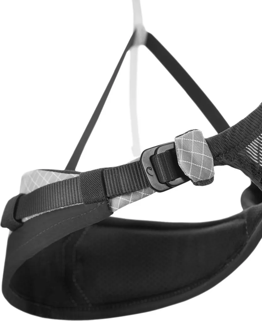 Harnais d'escalade Edelrid Helios L gris avec mousse 3D ultra-confort
