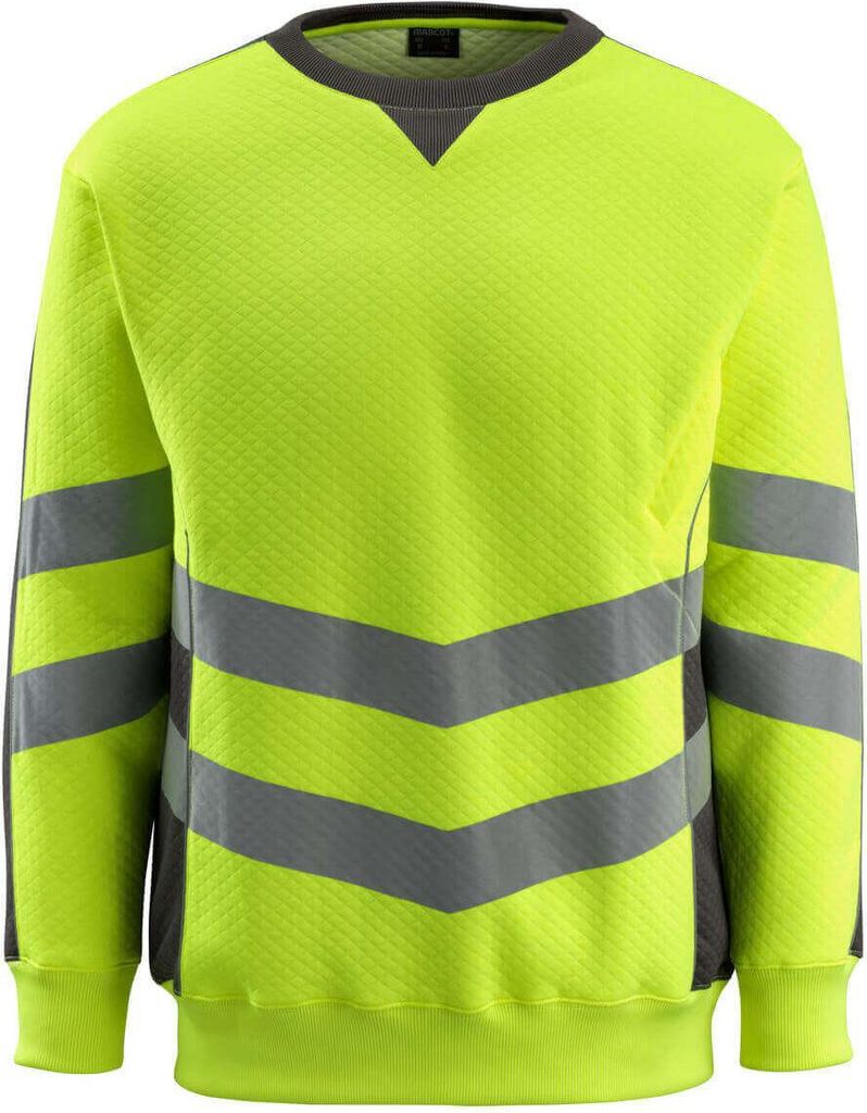 MASCOT Wigton Sweatshirt Größe S, hi-vis gelb/dunkelanthrazit | Packung (1 Stück)