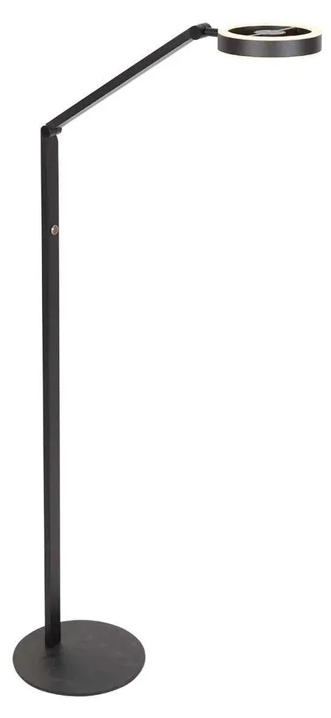 Lampadaire LED Design Noir Ringlux Steinhauer en Métal Diamètre 25 cm