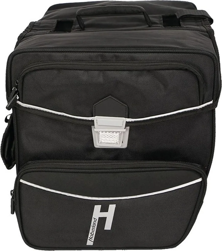 Sacoche double de vélo 33L Haberland Max robuste et spacieuse coloris noir