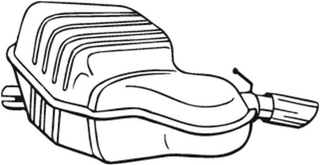 BOSAL 235-149 Endschalldämpfer für VOLVO S60 I (384) Auspuff