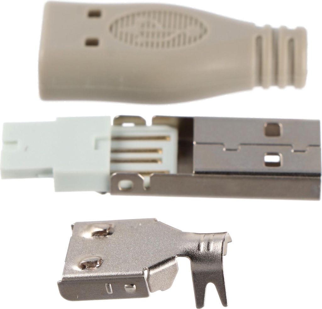 Goobay 12025, USB Type-A, Grau, Männlich, Gerade, RoHS, 10 Produktbild 