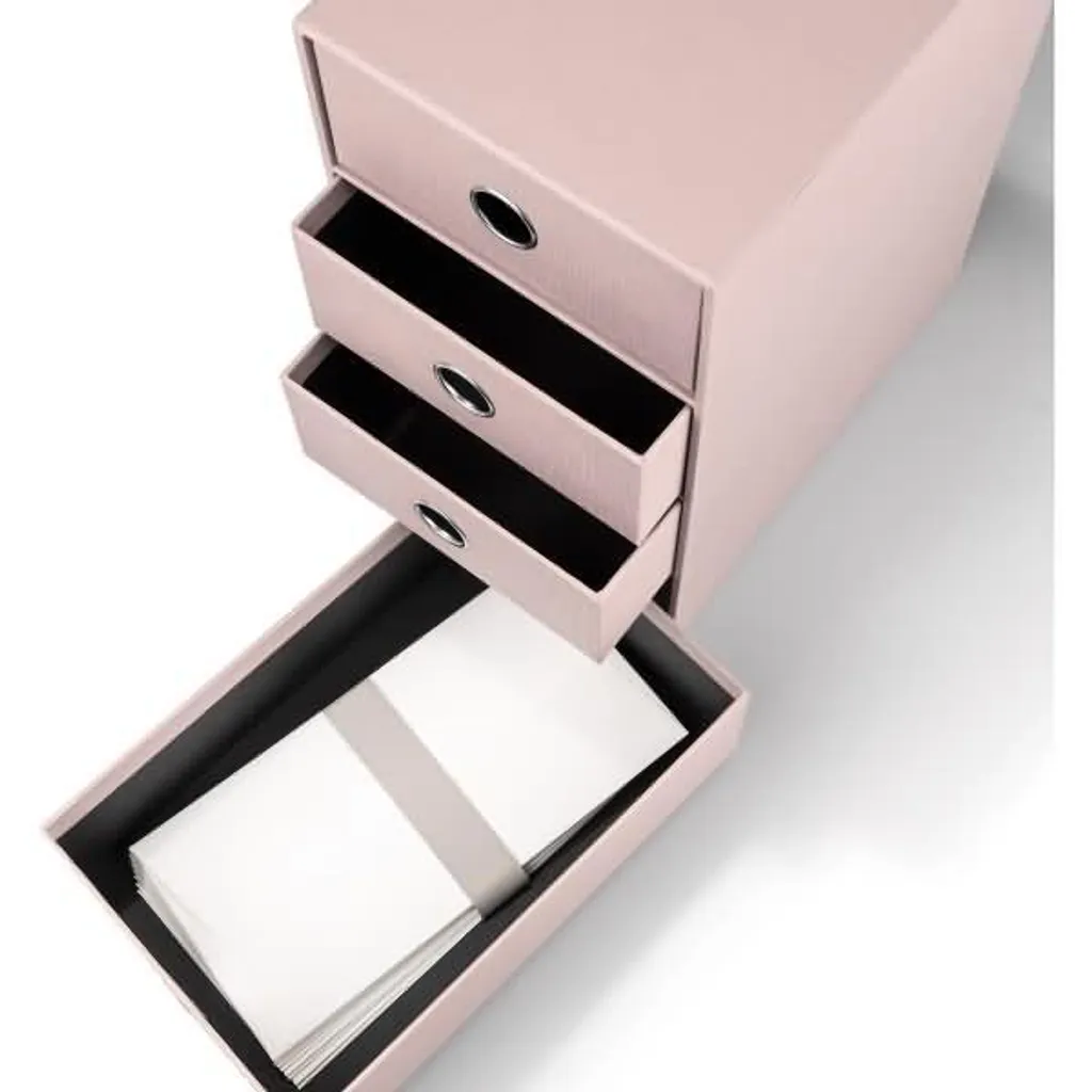Petite tour de rangement 4 tiroirs Powder - Format compact 32cm