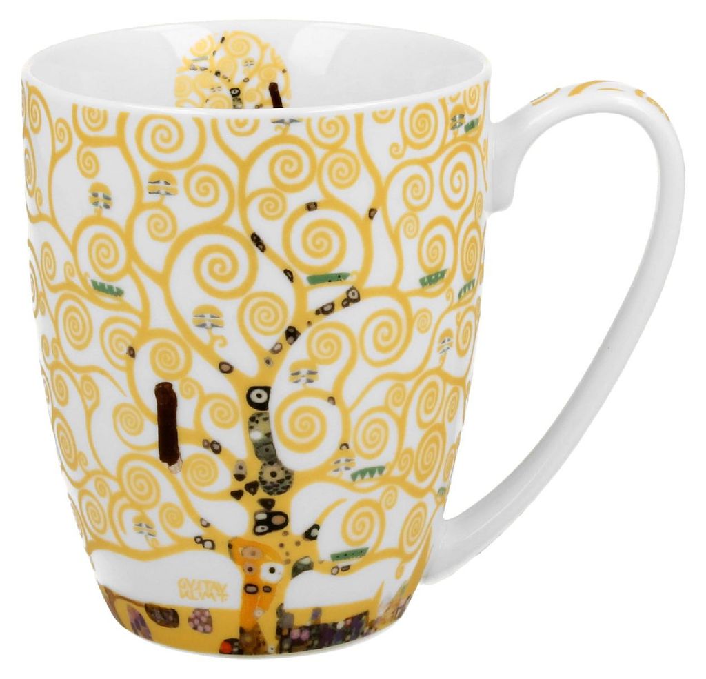 Duo | Mug en porcelaine - "Tree of Life" - 350 ml - Ecru - Image du produit 