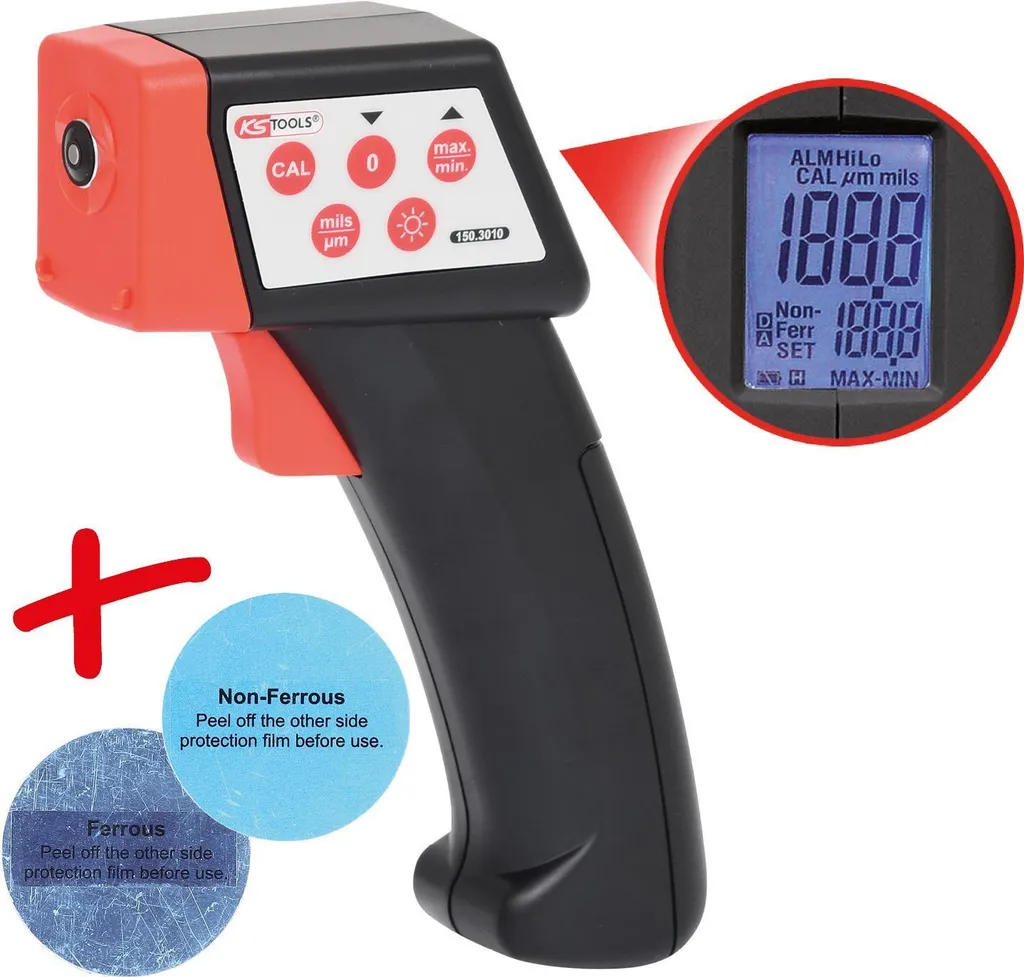 Appareil de mesure KS Tools pour épaisseur de laque et vernis auto - 3