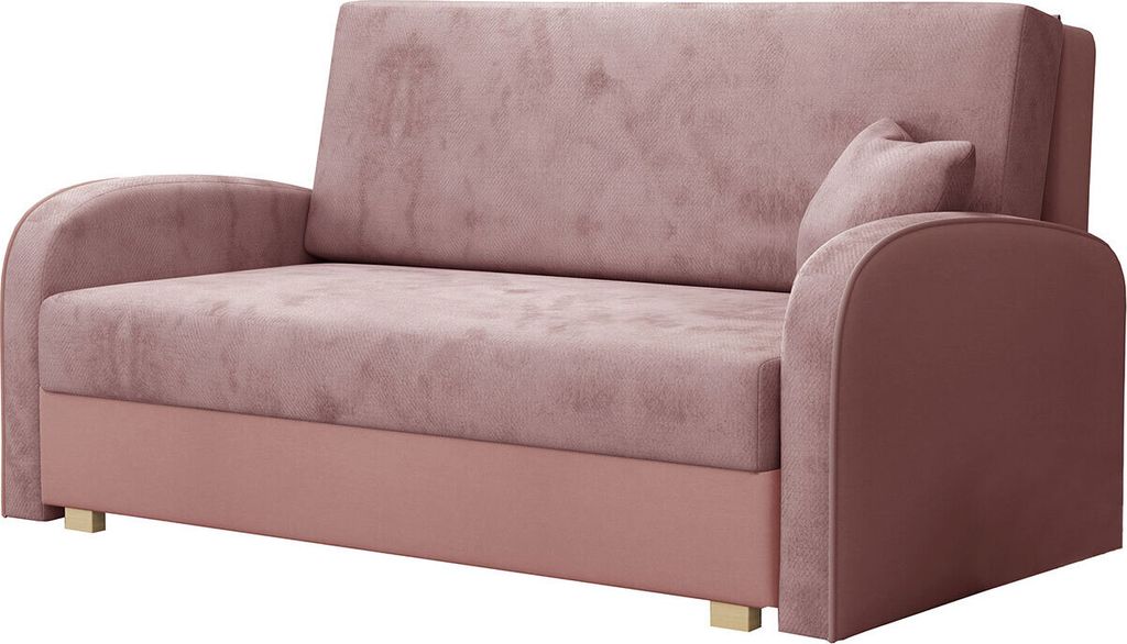 MIRJAN24 Schlafsofa Viva Soft III, Stilvoll Polstersofa, Polstersofa mit Schlaffunktion und Bettkasten (Farbe: Mono 235 + Sorriso 10)