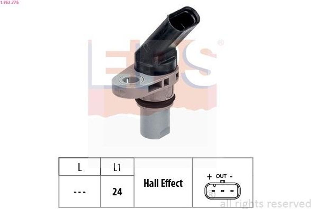 EPS Drehzahlsensor Sensor 1.953.778 für VW Golf VII Schrägheck (5G1, BQ1, BE1, BE2)