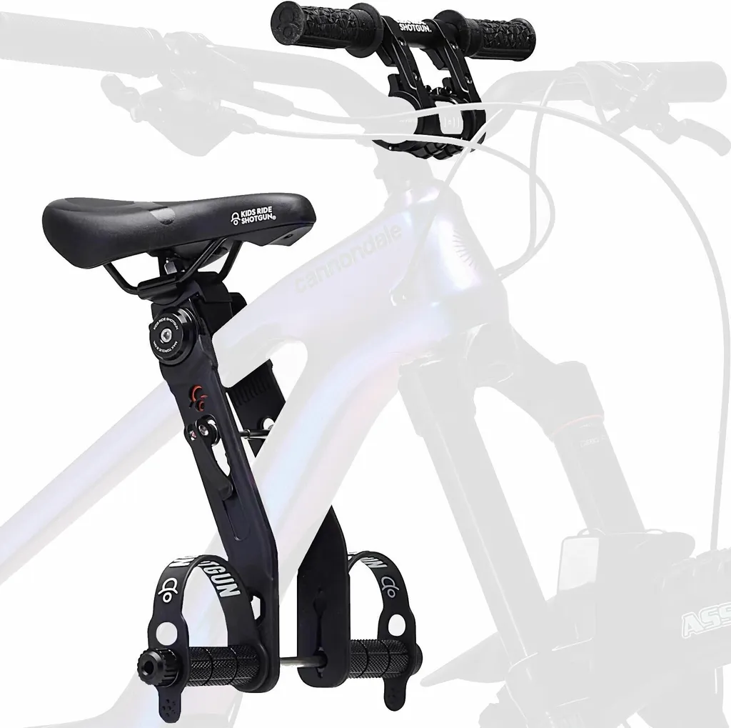Sortie VTT en Famille avec le Siège Enfant Shotgun 2.0 Combo Noir Complet