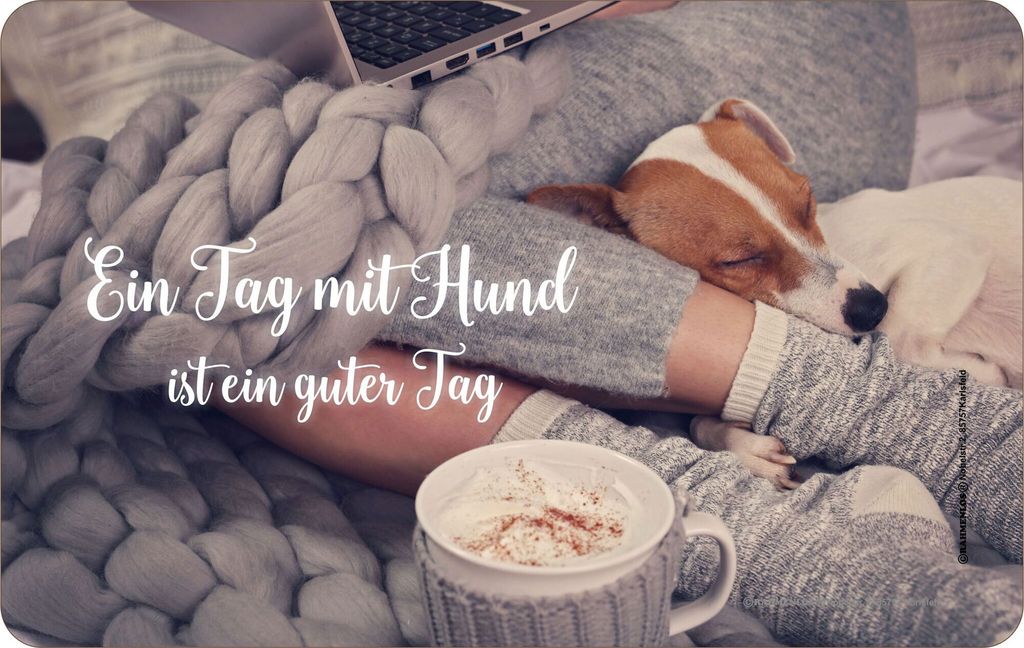 Hunde - Frühstücksbrettchen - Ein guter Tag