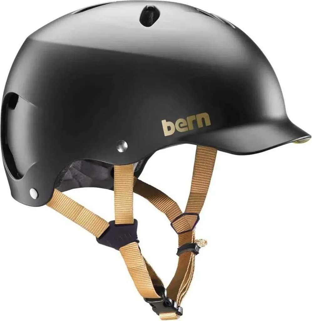 Bern Watts Classic Casque à Visière Rigide Noir Mat Confort Taille M 57cm