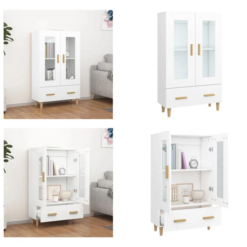 Credenza Moderna Bianca 70x31x115 cm vidaXL - Eleganza Funzionale