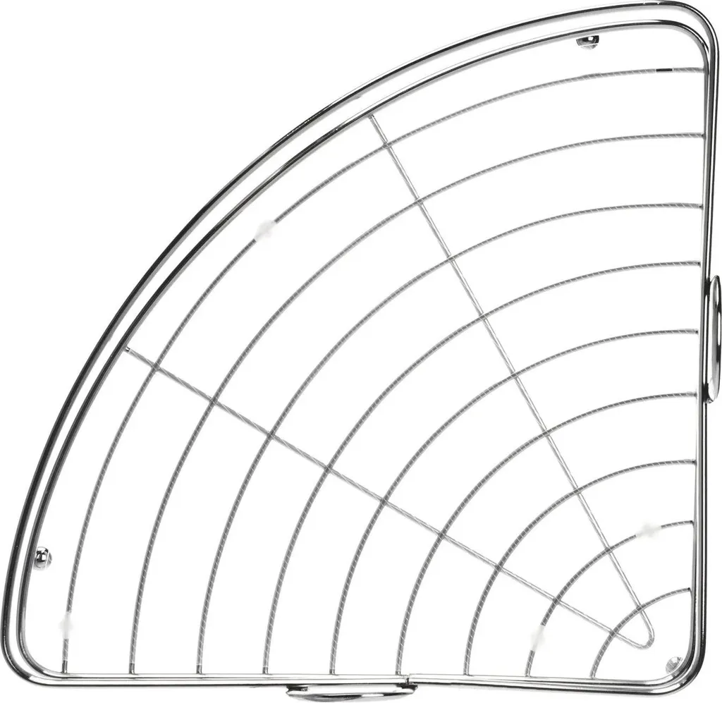 Étagère de douche chromée inoxydable - Fixation murale stable 30cm