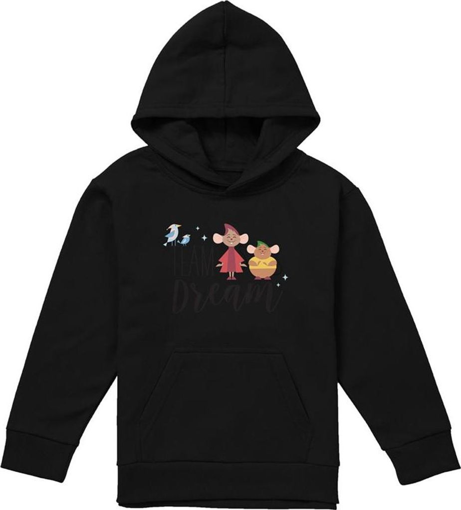Cinderella - "Team Dream" Kapuzenpullover für Kinder TV22269 (128) (Schwarz)