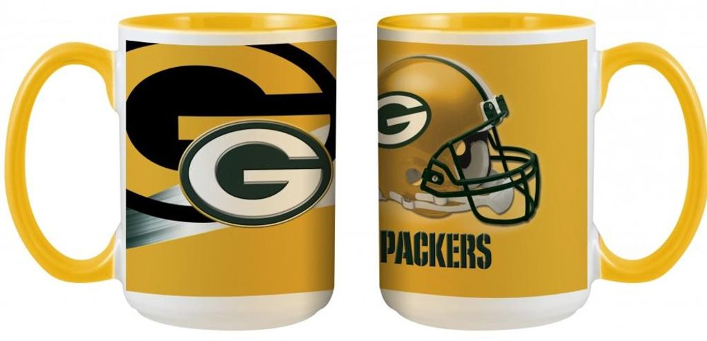 Green Bay Packers 3D Inner Color Mug 445ml Produktbild 