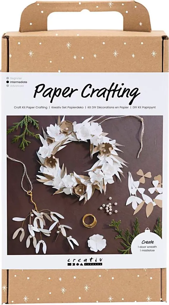 Couronne de Noël papier kit complet pour une décoration DIY sans échec