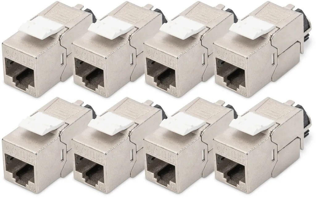 Digitus DN-93617-8 Set 8x Keystone Cat 6A Schermati per Aziende