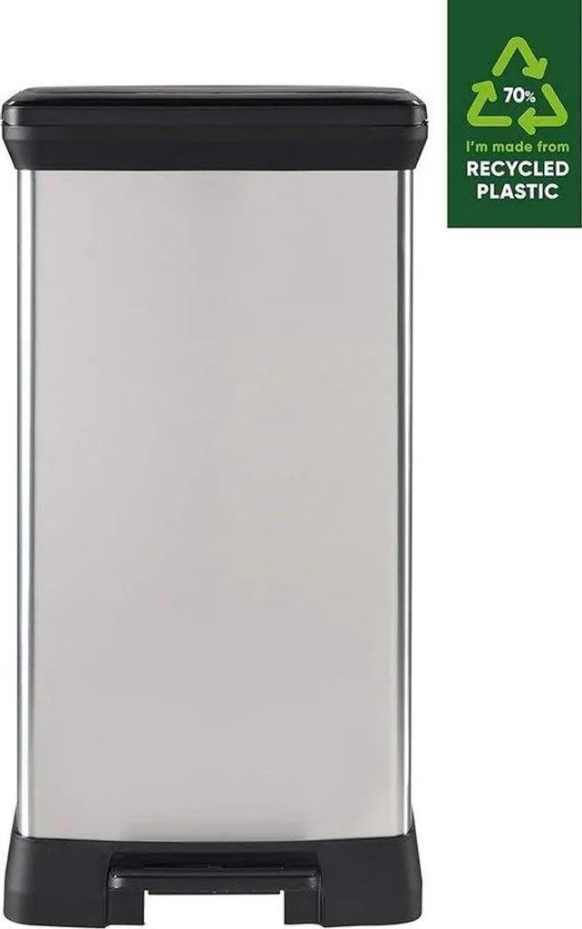 Poubelle de cuisine 50l à pédale anti-odeur avec couvercle hermétique