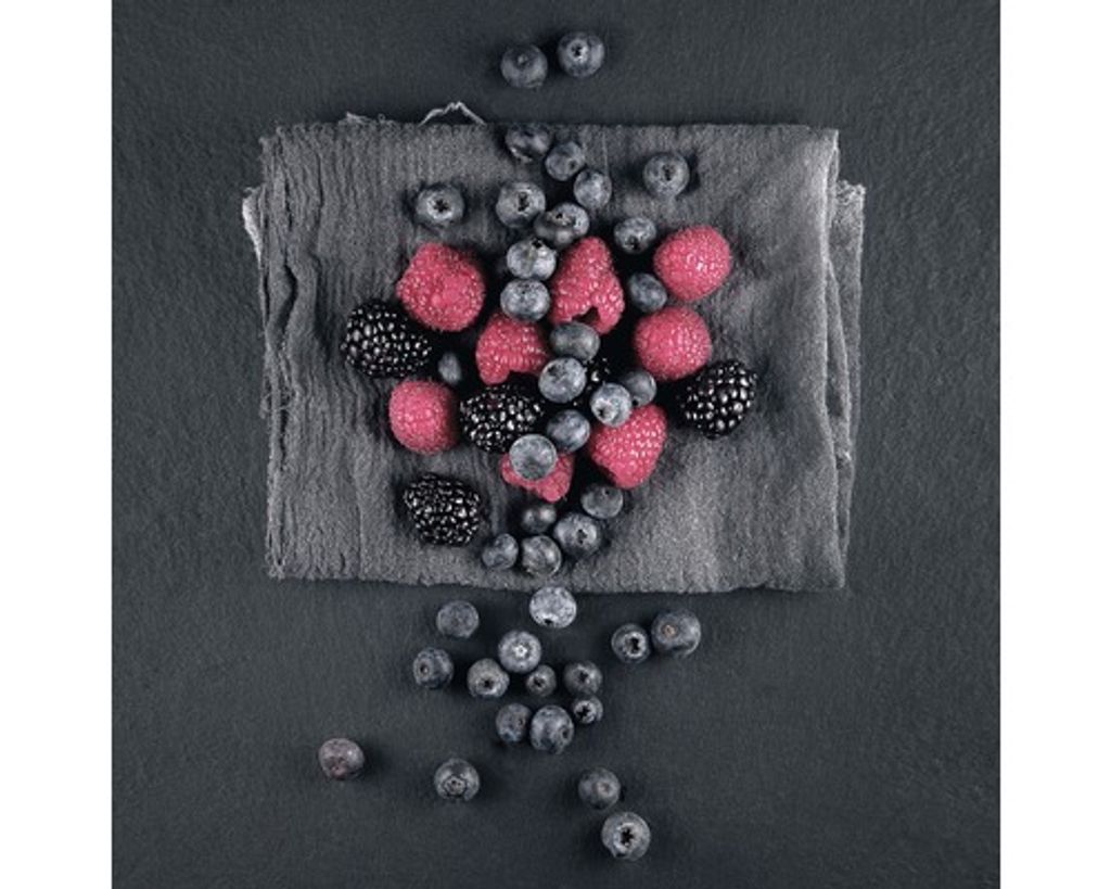 Glasbild Wild Berries 30x30 cm