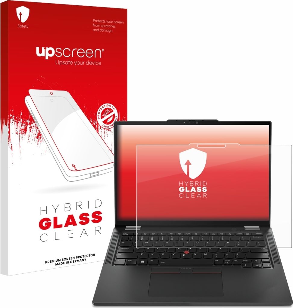 upscreen Schutzglas für Lenovo ThinkPad X13 2-in-1 Gen 5 Schutzfolie Panzer Folie Glas Display Schutz klar