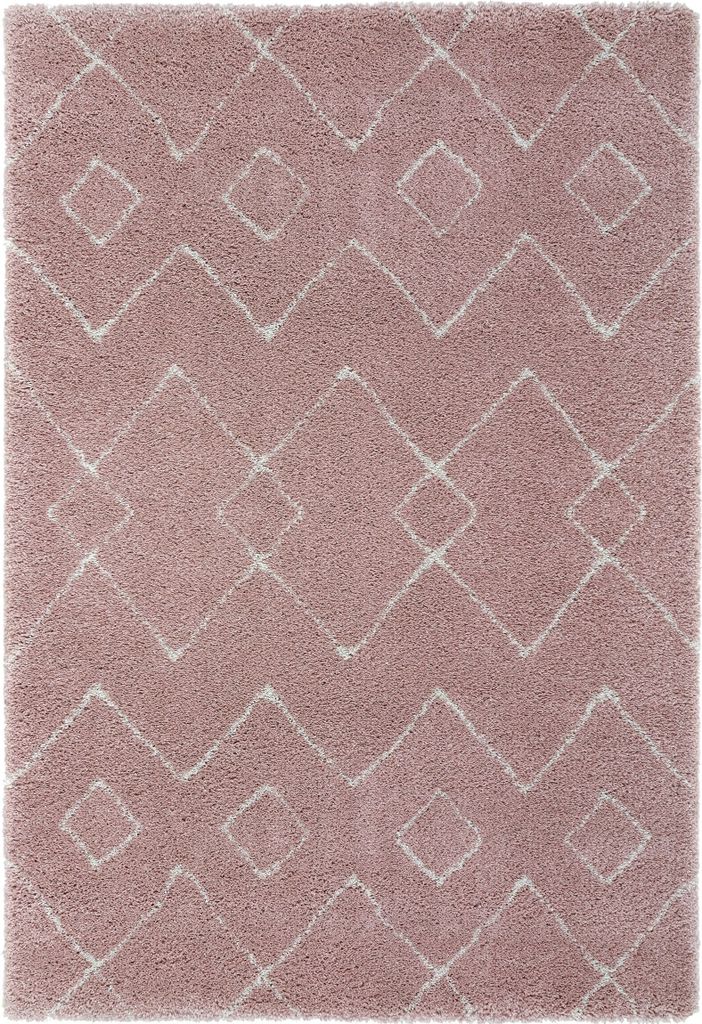 KADIMA DESIGN SENEGAL IMARI 120 x 170 Rosa Farbe Rechteckig Indoor Teppich