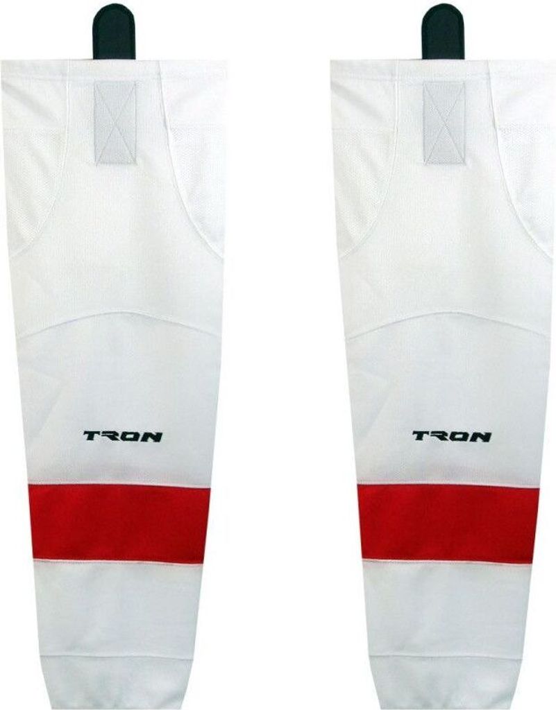 TRONX SK300 Junior Hockeysocken, Detroit Red Wings, Weiß, Größe: 24 Zoll