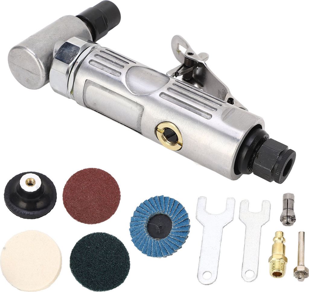 Druckluft-Schleifmaschinen-Set,90° Druckluft-Schleifmaschine,Druckluft-Schleifmaschine,Druckluft-Winkelschleifer,Druckluft-Winkelschleifer,90-Grad...
