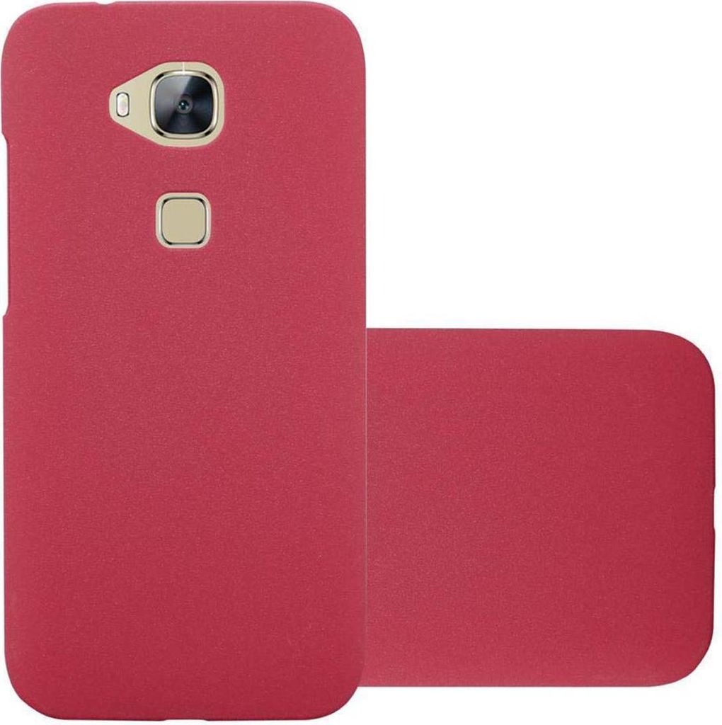 Cadorabo Schutzhülle für Huawei ASCEND G7 PLUS / G8 / GX8 Hülle in Rot Etui Hard Case Handyhülle Cover