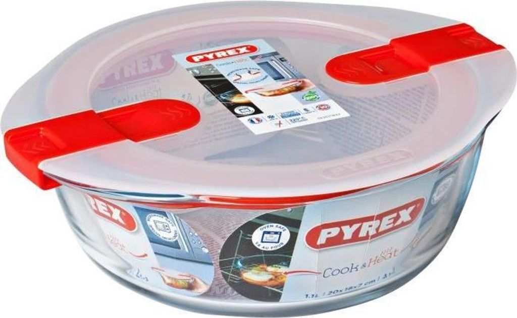 Okrągła miska z pokrywką, 20 cm - Pyrex | Cook & Heat Zdjęcie produktu 