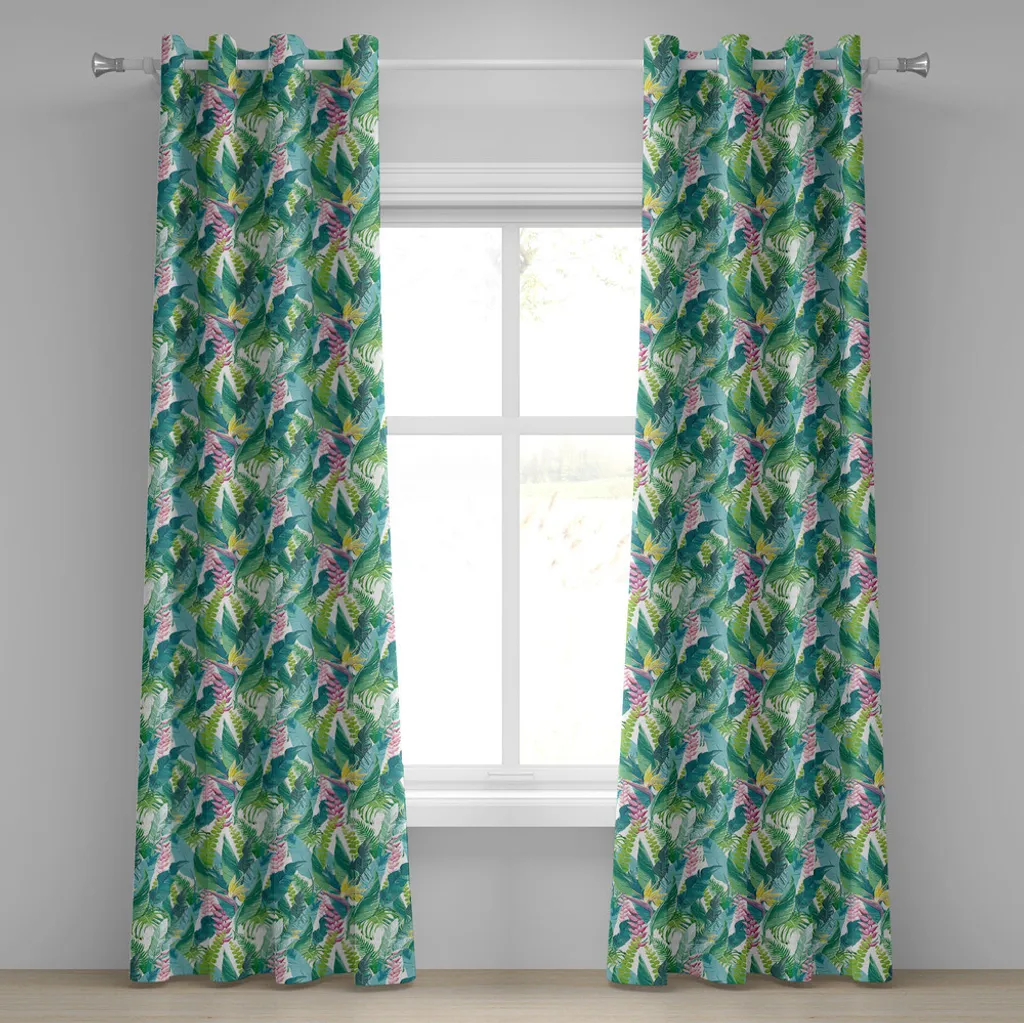 Tende Camera da Letto Tropicali 280x225 cm ABAKUHAUS | Stile Hawaii