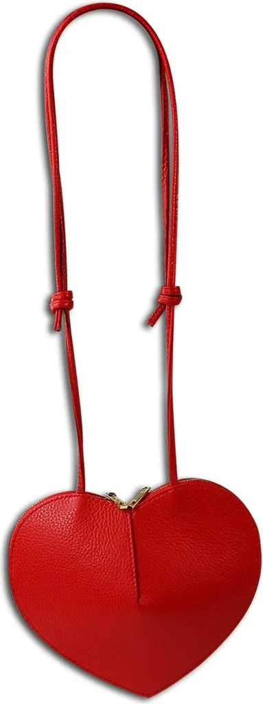 Sac à bandoulière en cuir rouge Toscanto pour sublimer toutes vos tenues