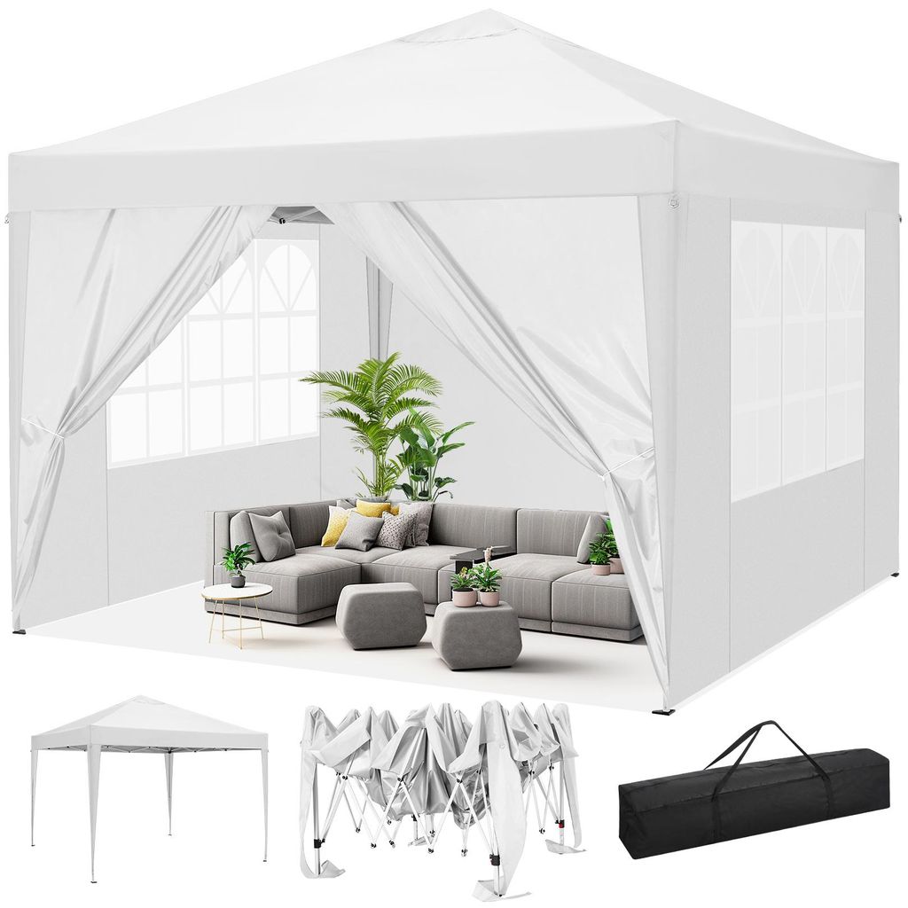 Pavillon, 3x3m Pop Up Pavillon pliant, Pavillon pointu avec Image du produit 