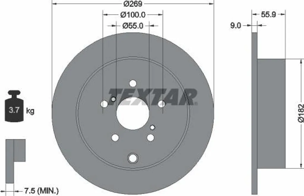 Disque de frein pour rénovation de sécurité Toyota Celica 4243120390