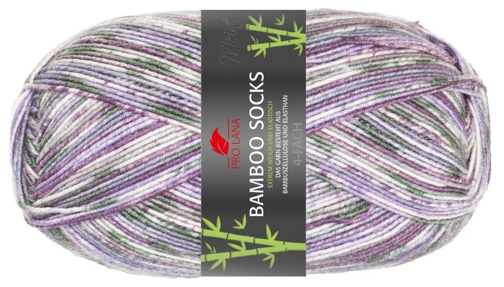 Pro Lana BAMBOO SOCKS color 100 g seidenweiche und vegane Produktbild 