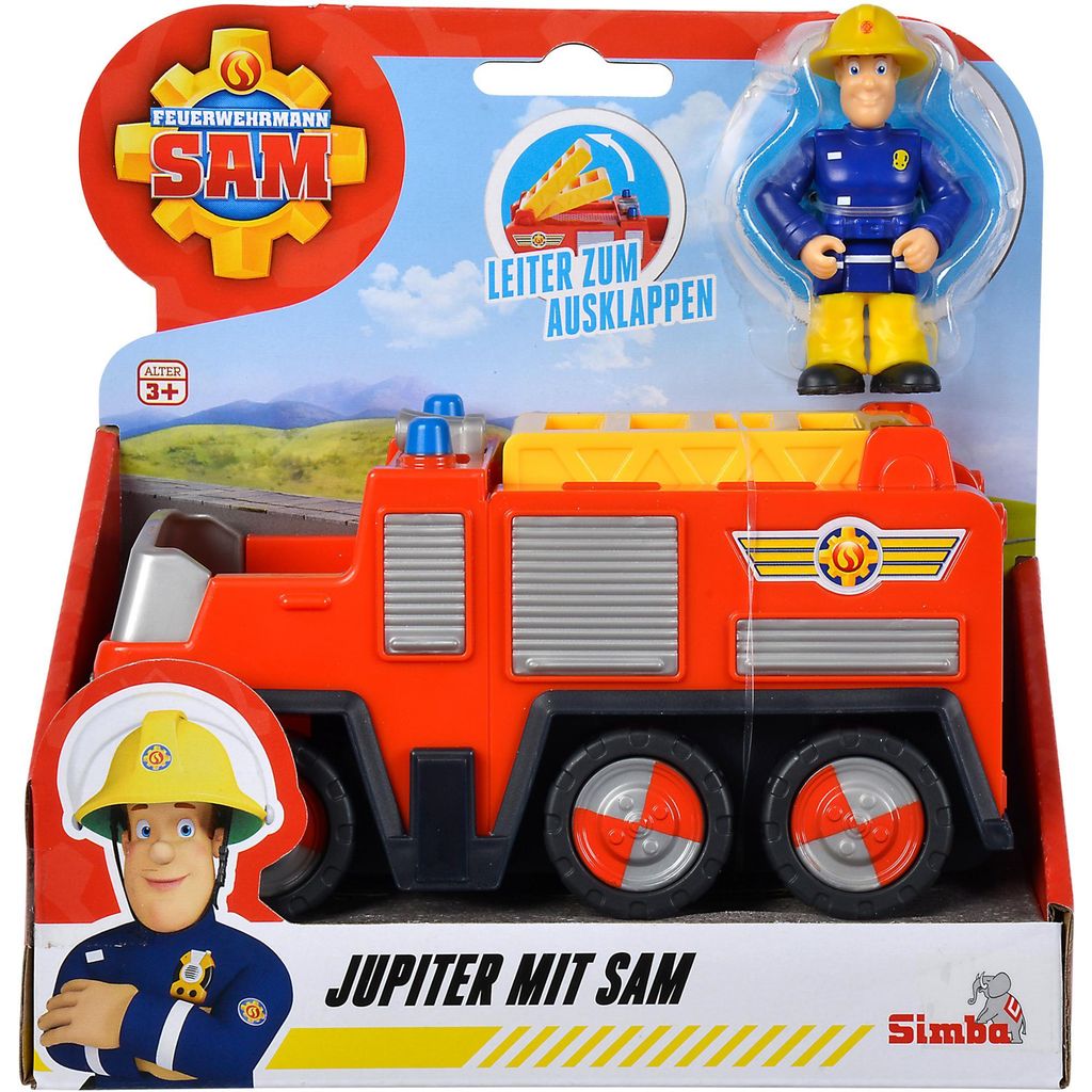 Požiarnik Sam Jupiter s figúrkou Sama (červená/žltá) Obrázok produktu 