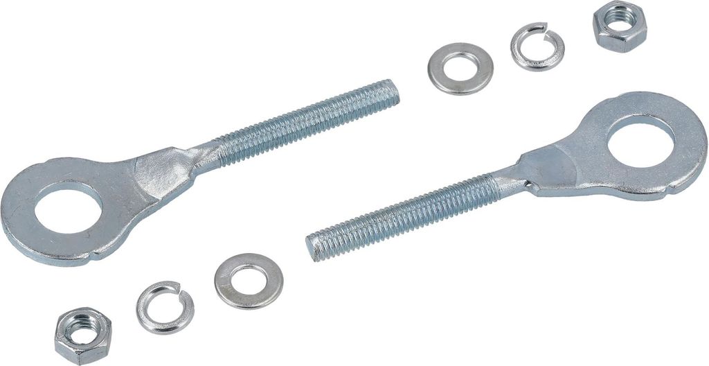 Set: 2x Kettenspanner Schwinge, verstärkte Ausführung, verzinkt - Simson S50, S51, SR50, S70, SR50, SR80, KR51, S53, S83