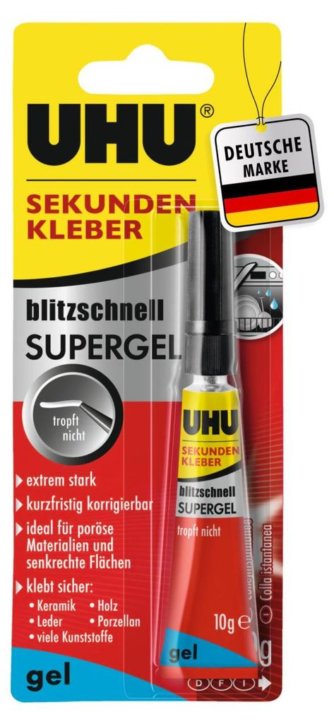 UHU blitzschnell Supergel Sekundenkleber 10.0 g 1 St. Produktbild 