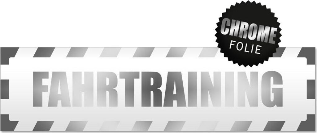Fahrtraining gestreift Magnetschild Schild magnetisch