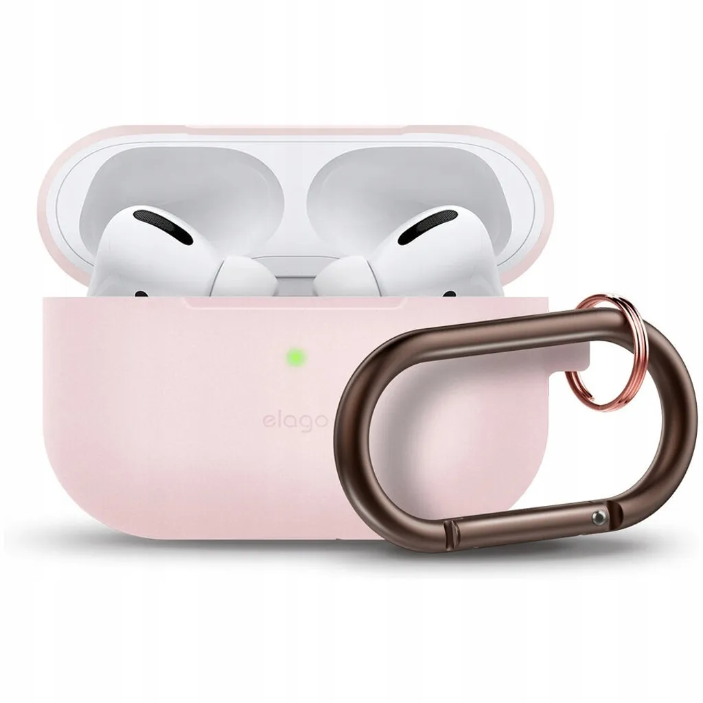 Protection AirPods Pro Rose - Design Slim Hang elago avec mousqueton