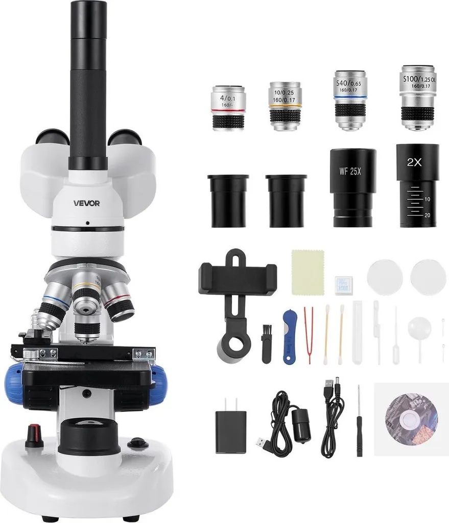 Microscope trinoculaire professionnel 5000X avec optiques de précision - 9