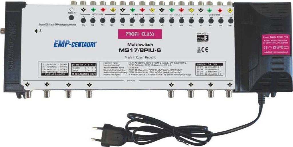 EMP Centauri MS17/8-PIU-6 Multischalter Produktbild 