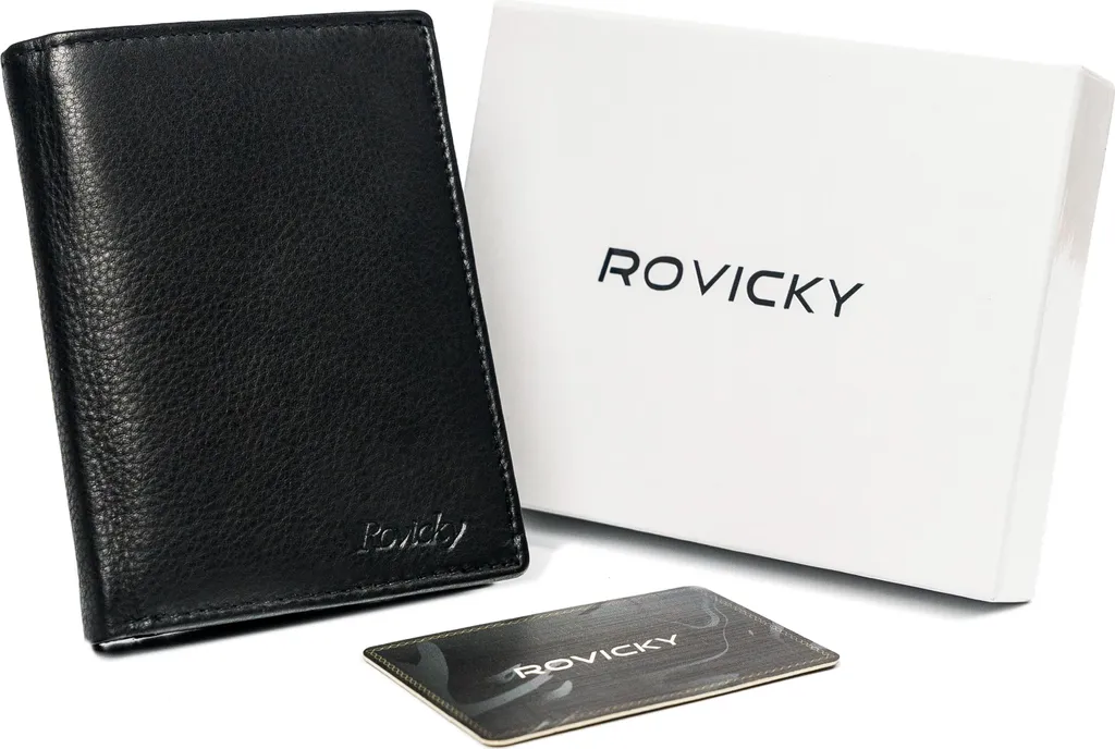 Portafoglio Tecnico Uomo N575 RFID Blocking Nero: Pelle e Carbonio