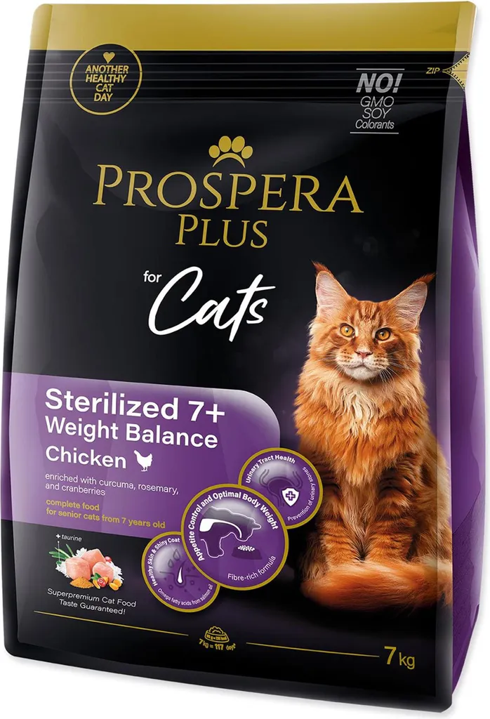 Évitez la Prise de Poids de votre Chat avec Prospera Plus Poulet 7 kg