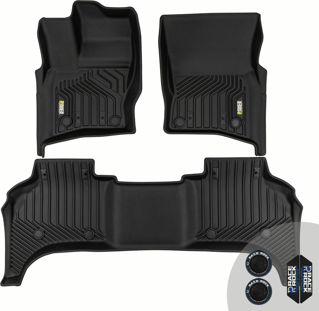 FROGUM Race Rock Autofussmatten 2in1 TPE + Velours für Land Rover Defender II ab 2020