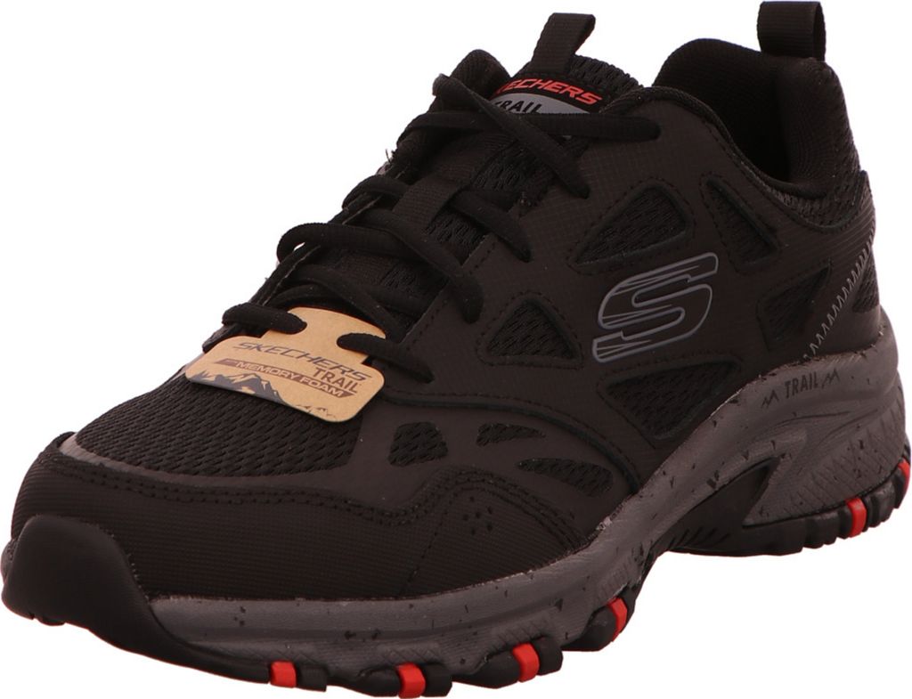 Skechers Hillcrest sportlicher Schnürer Schwarz Produktbild 