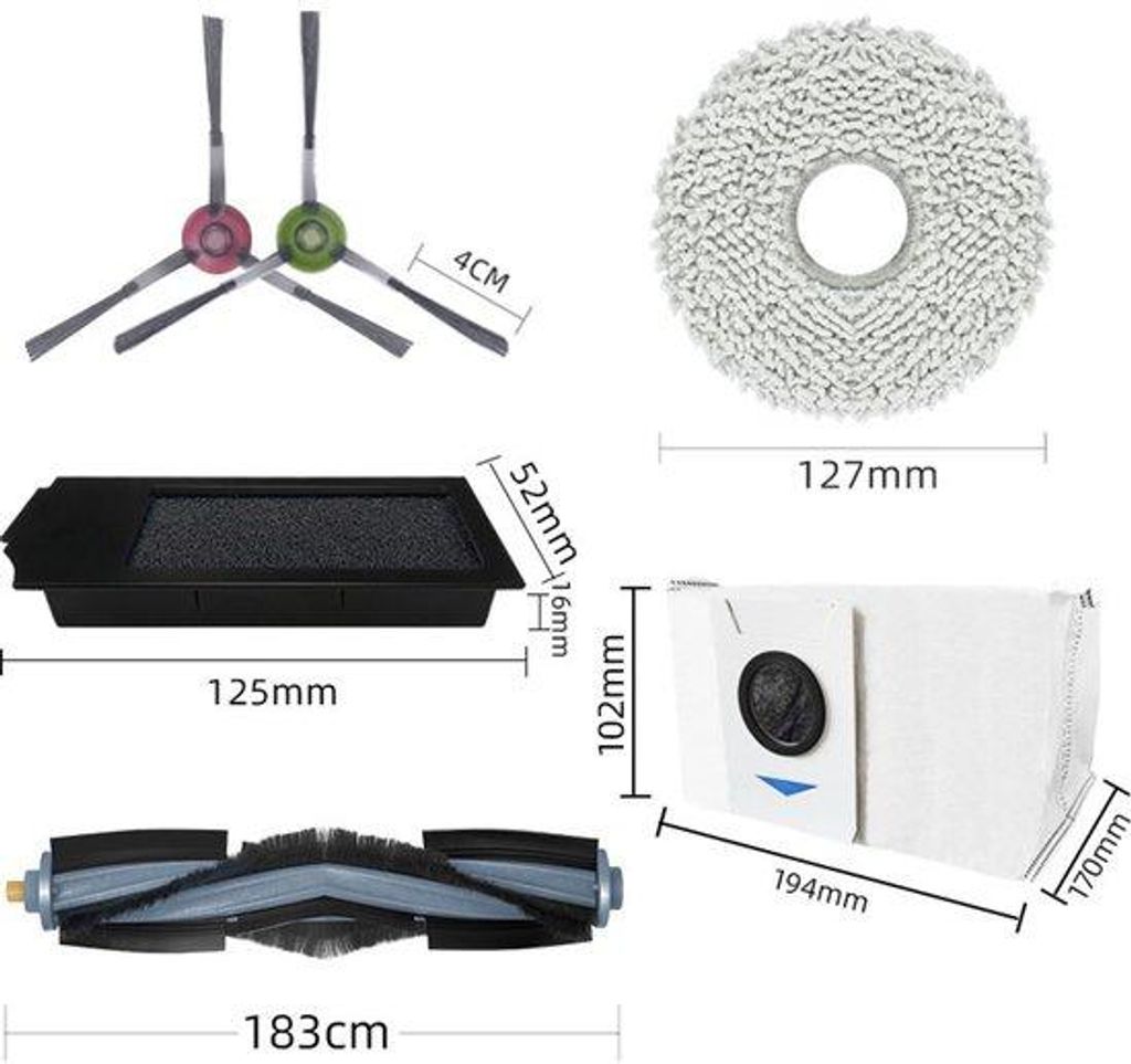 Ersatzteile für Ecovacs robotstäubler, für X1 Omni, Produktbild 