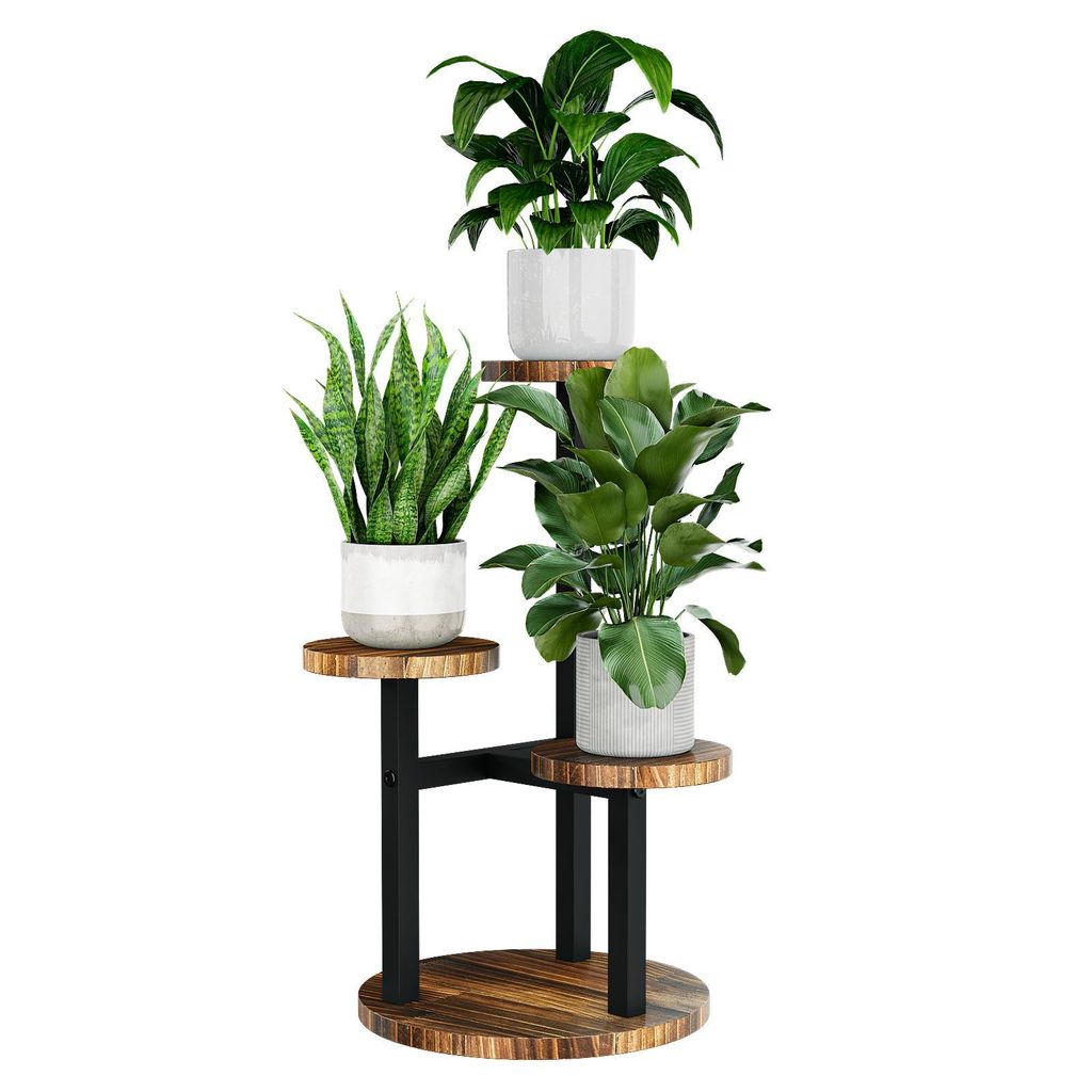 Bamworld Blumenständer, Holz-Pflanzenständer, Produktbild 